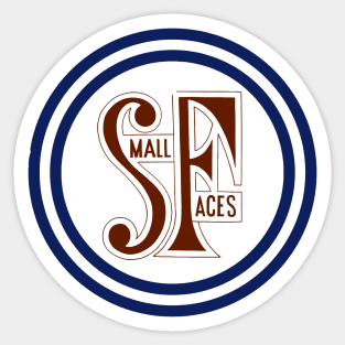 small face || circle Sticker